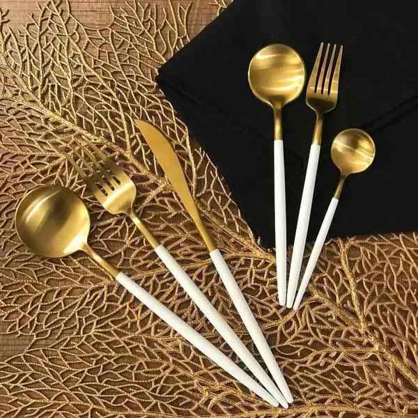 سرویس قاشق و چنگال ناب استیل